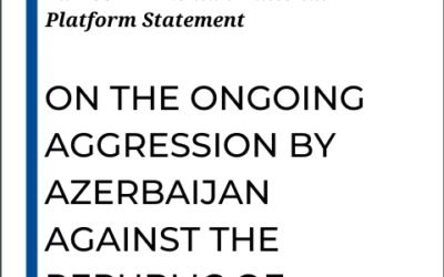 EaP CSF ARMENIAN NATIONAL PLATFORM STATEMENT ON THE ONGOING AGGRESSION BY AZERBAIJAN AGAINST THE REPUBLIC OF ARMENIA