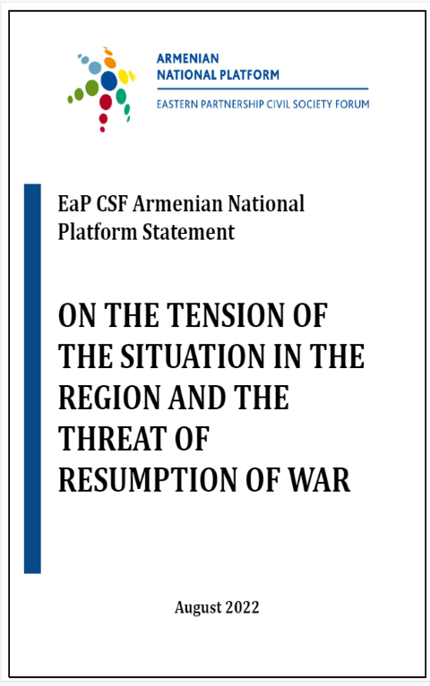EaP CSF Armenian National Platform Statement on the situation in the region and the threat of resumption of war