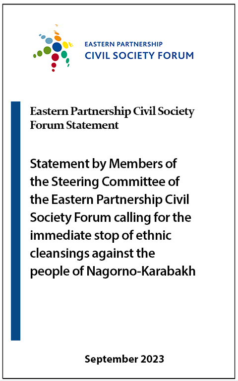 Statement by Members of the Steering Committee of the Eastern Partnership Civil Society Forum calling for the immediate stop of ethnic cleansings against the people of Nagorno-Karabakh