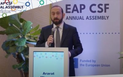 Armenia’s Foreign Affairs Minister Ararat Mirzoyan speech at the EaP CSF 13th Annual Assembly