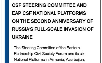 JOINT STATEMENT BY THE EAP CSF STEERING COMMITTEE AND EAP CSF NATIONAL PLATFORMS ON THE SECOND ANNIVERSARY OF RUSSIA’S FULL-SCALE INVASION OF UKRAINE