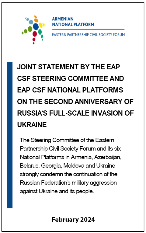 JOINT STATEMENT BY THE EAP CSF STEERING COMMITTEE AND EAP CSF NATIONAL PLATFORMS ON THE SECOND ANNIVERSARY OF RUSSIA’S FULL-SCALE INVASION OF UKRAINE